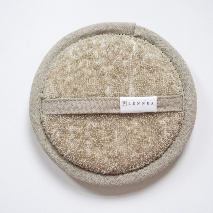 Linen terry washer for sauna - washcloth by Lennea