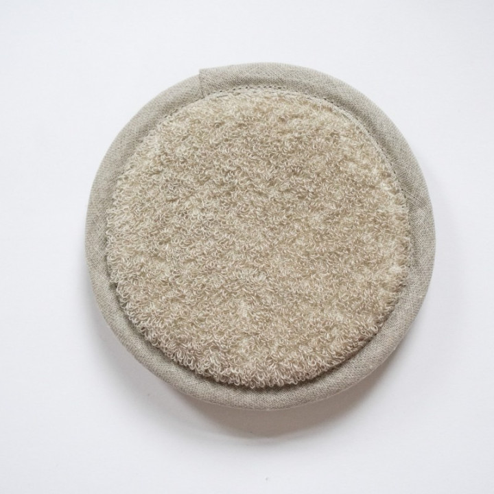 Linen terry washer for sauna - washcloth by Lennea