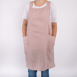 Ronja forklæde (pudderpink)