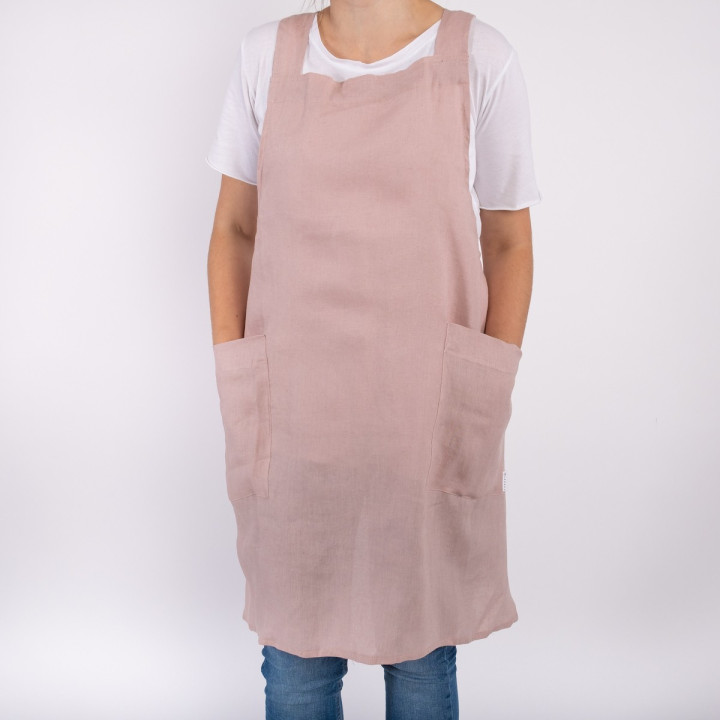 Ronja forklæde (pudderpink)