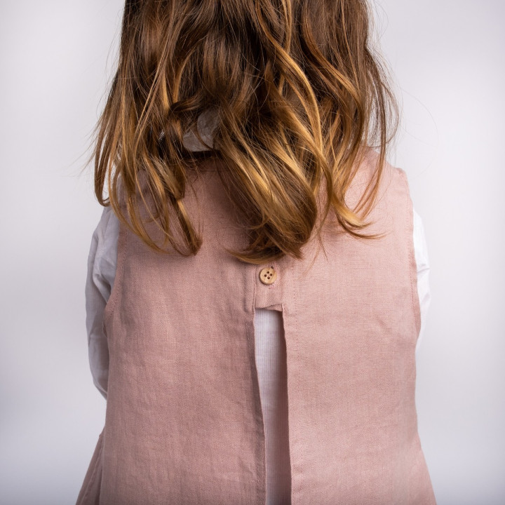 Fartuszek dziecięcy Kerstin (pudrowy róż)