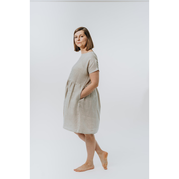 Lniana sukienka Lisa (naturalna)