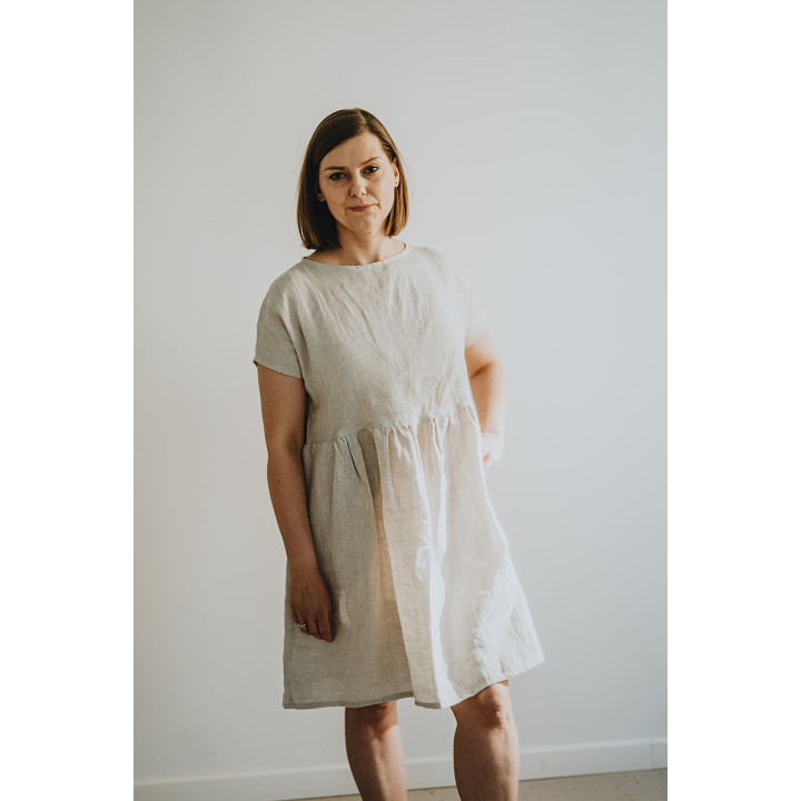 Lisa hørkjole (naturlig)