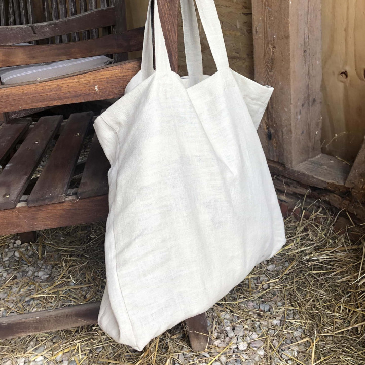 Torba lniana Agda (naturalny)