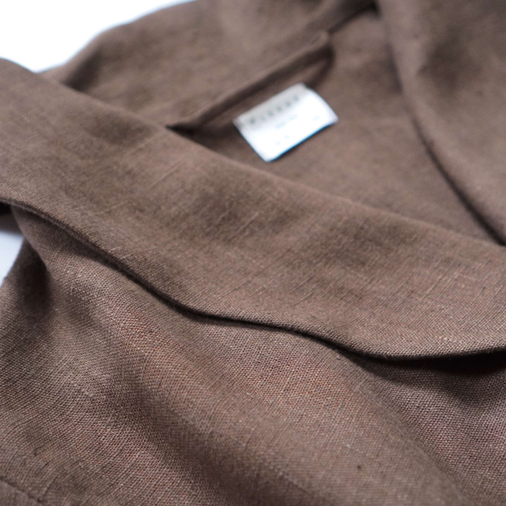 Lniany szlafrok | 100% naturalny i miękki len