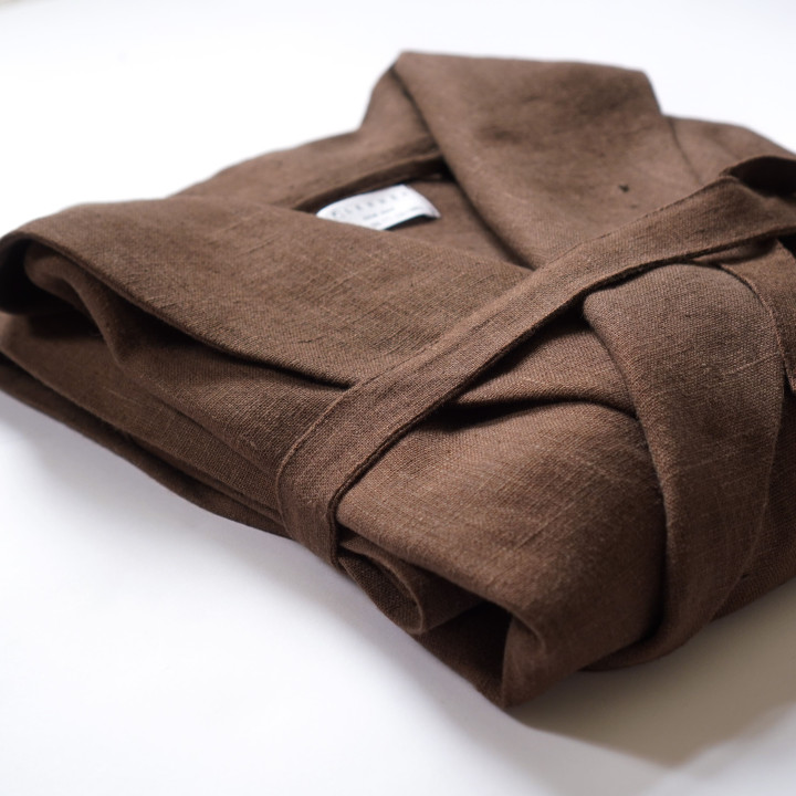 Lniany szlafrok | 100% naturalny i miękki len