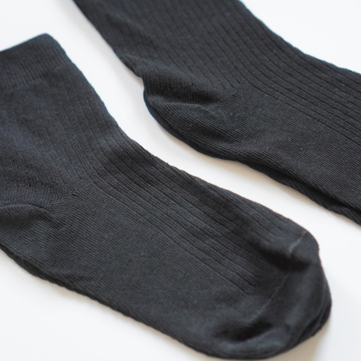 Lniane skarpetki w prążki