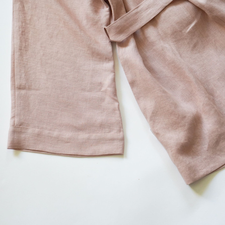 Lniane kimono ( Pudrowy róż ) - Produkt polski | Lennea