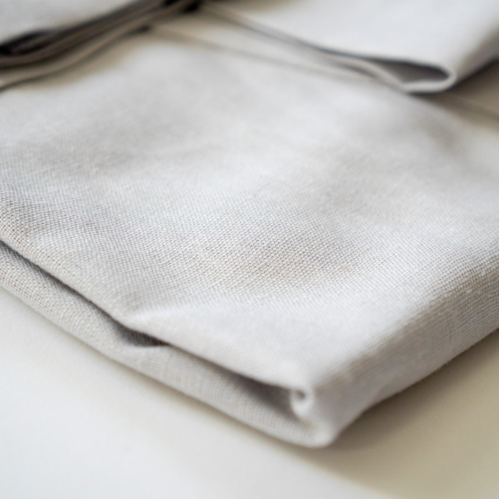 Lniane kimono do jogi (popiel) - uszyte w Polsce | Lennea