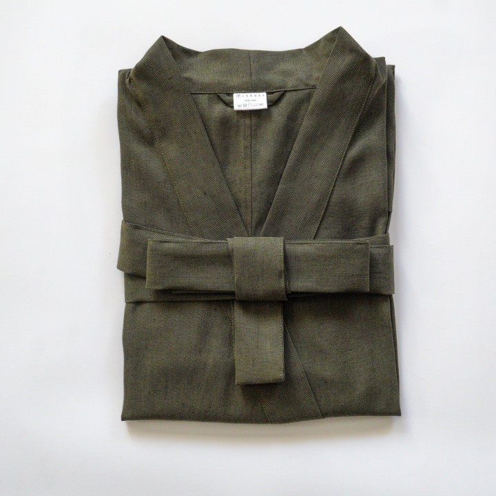 Linned kimono (khaki) - polsk produkt|Lennea