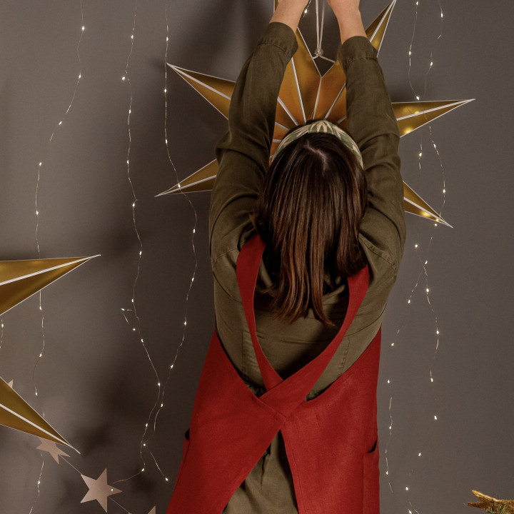 Fartuch świąteczny Madika  | 100% len