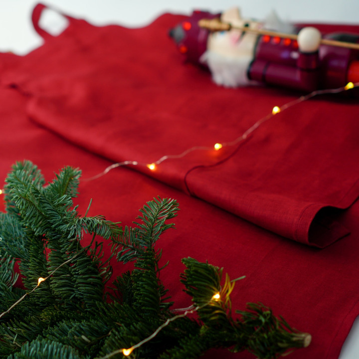 Fartuch świąteczny Madika  | 100% len