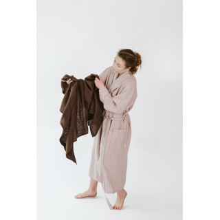 Lniany ręcznik plażowy