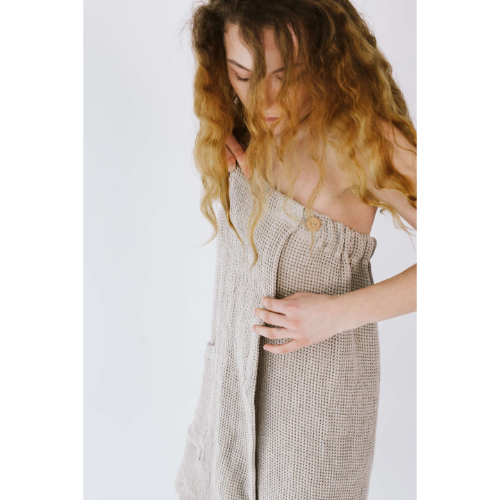 Lniany kilt do sauny - naturalny i delikatny