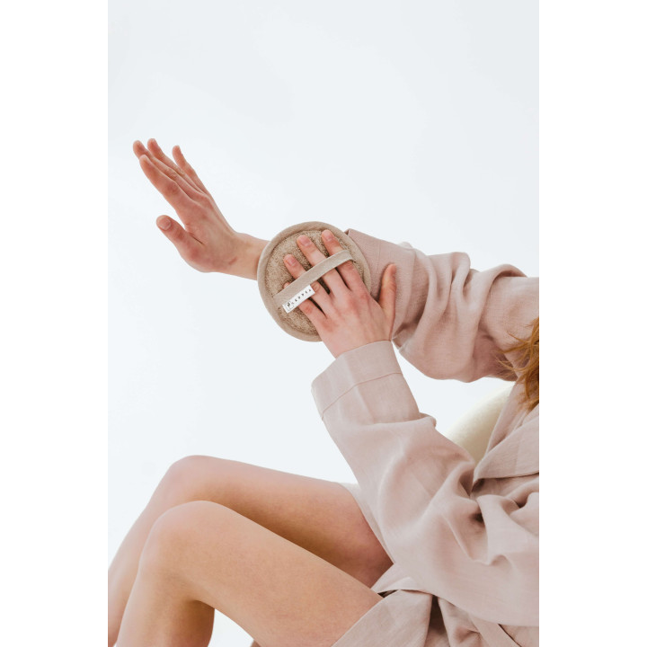 Lniana myjka frotte - do masażu na sucho i mokro