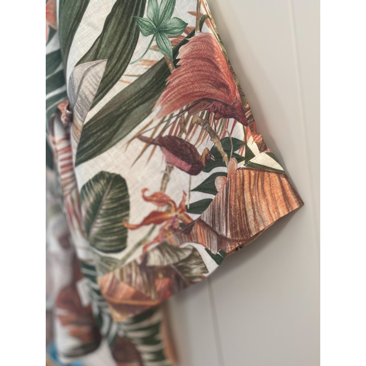 Linned kimono (elfenben) - den perfekte gave til bruden