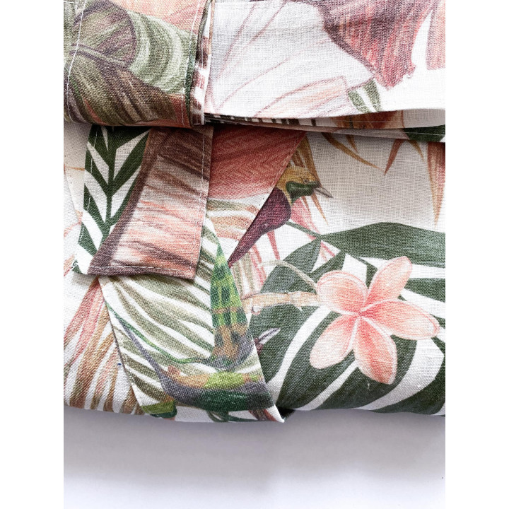 Linned kimono (elfenben) - den perfekte gave til bruden