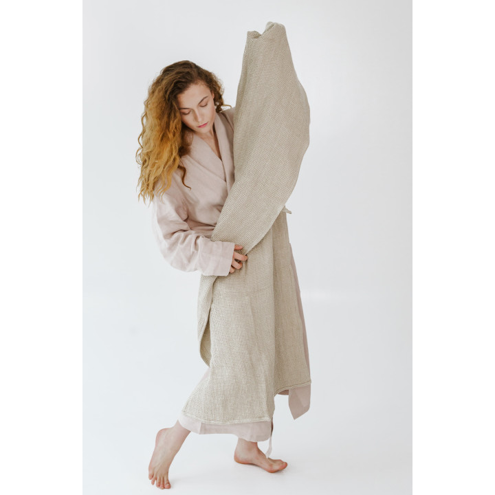 Linen waffle towel