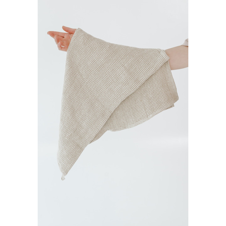 Linen waffle towel
