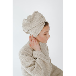 Lniany turban do sauny - 100% len