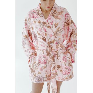 Lniane kimono (Piwonie)