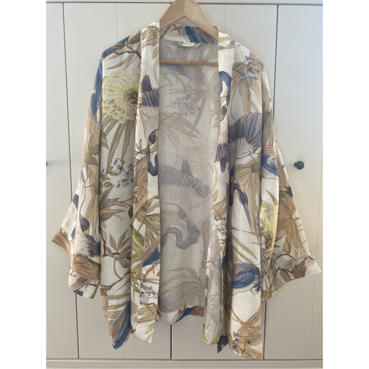 Lniane kimono (Niebieskie czaple)