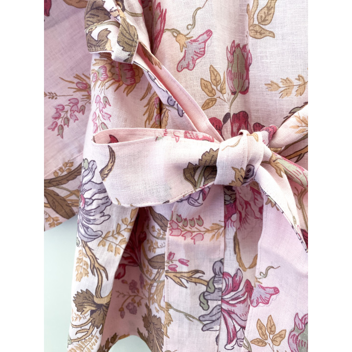 Lniane kimono (Piwonie)