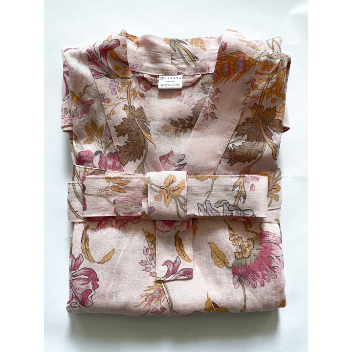 Lniane kimono (Piwonie)