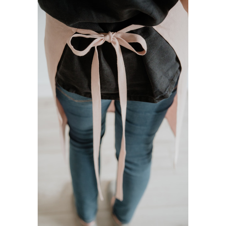 Fartuch klasyczny pudrowy róż