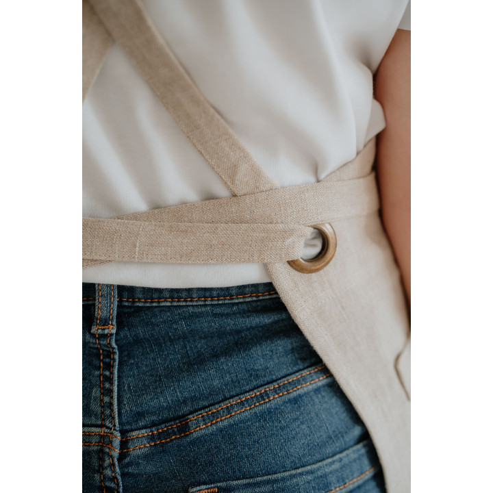 Fartuch baristy naturalny