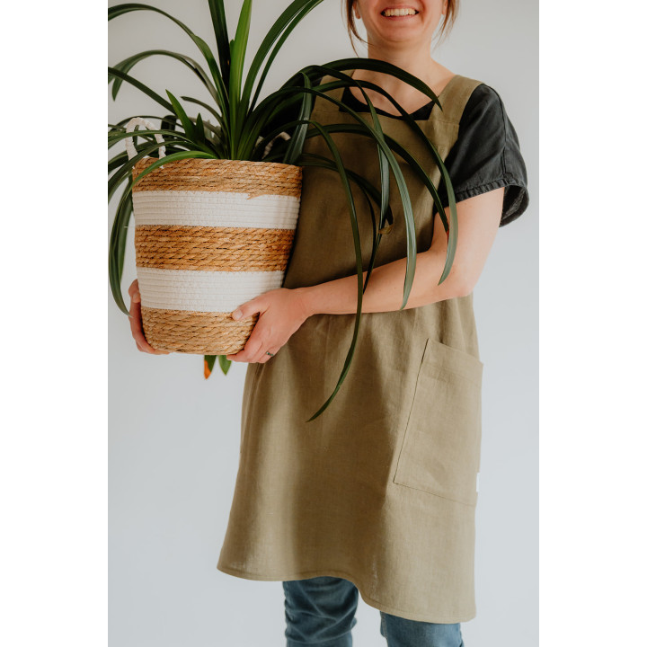 Ronja forklæde (oliven)