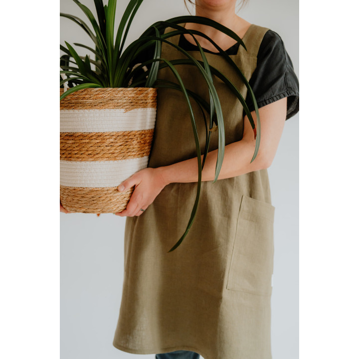 Ronja forklæde (oliven)