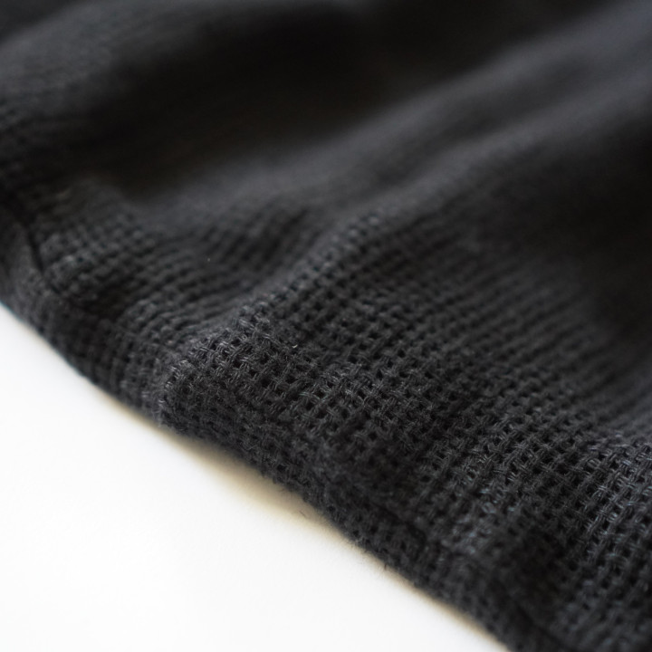 Hørtørklæde (sort)