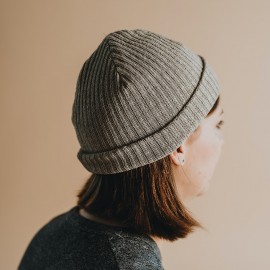 Lniana czapka beanie (naturalna)