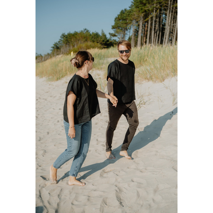 Lniany t-shirt Lovis