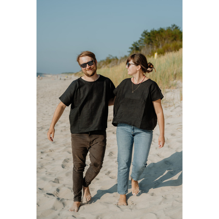 Lniany t-shirt Lovis
