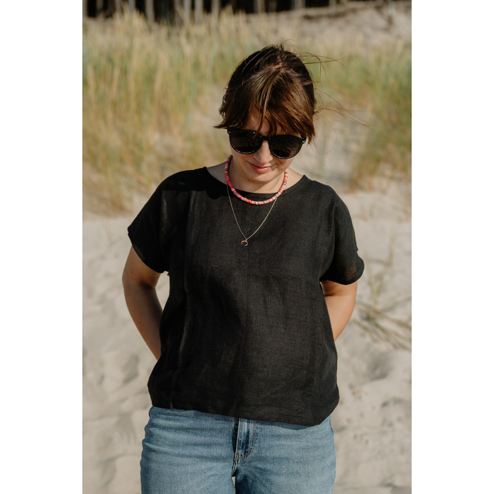 Lniany t-shirt Lovis