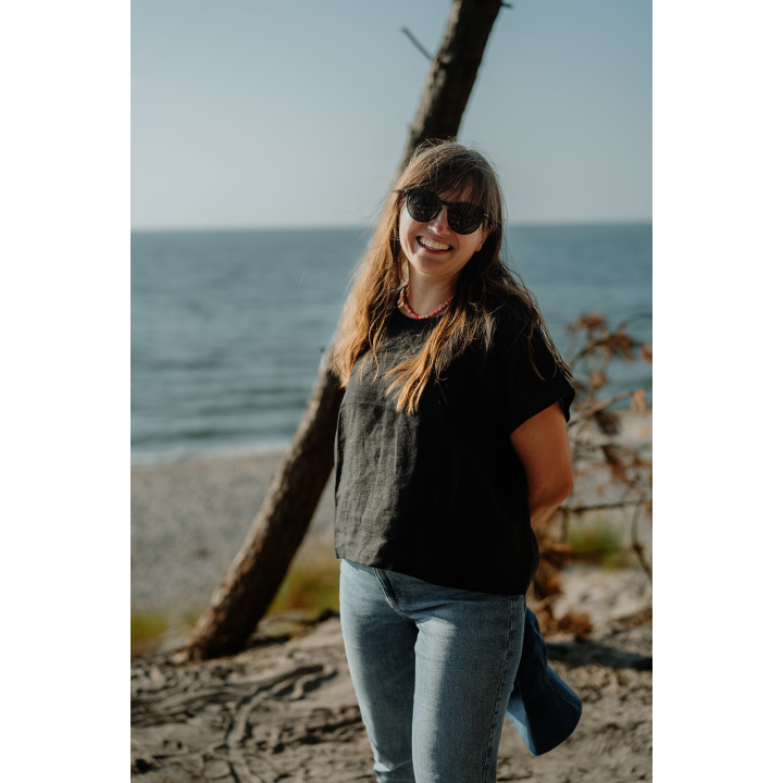 Lniany t-shirt Lovis