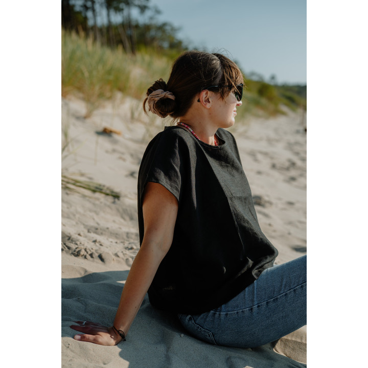 Lniany t-shirt Lovis