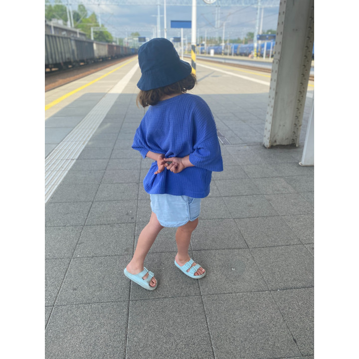 Lniany kapelusz bucket hat