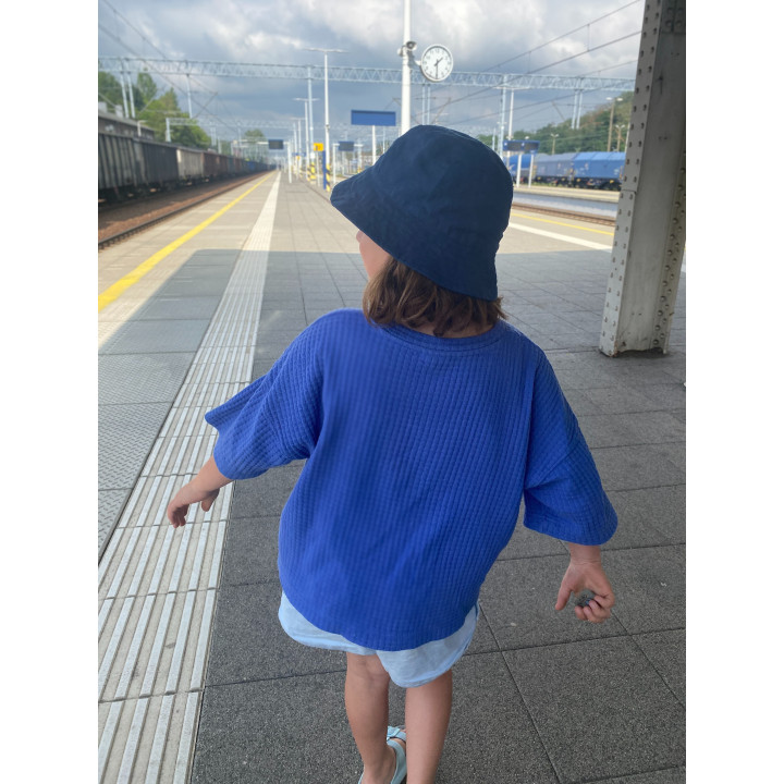 Lniany kapelusz bucket hat