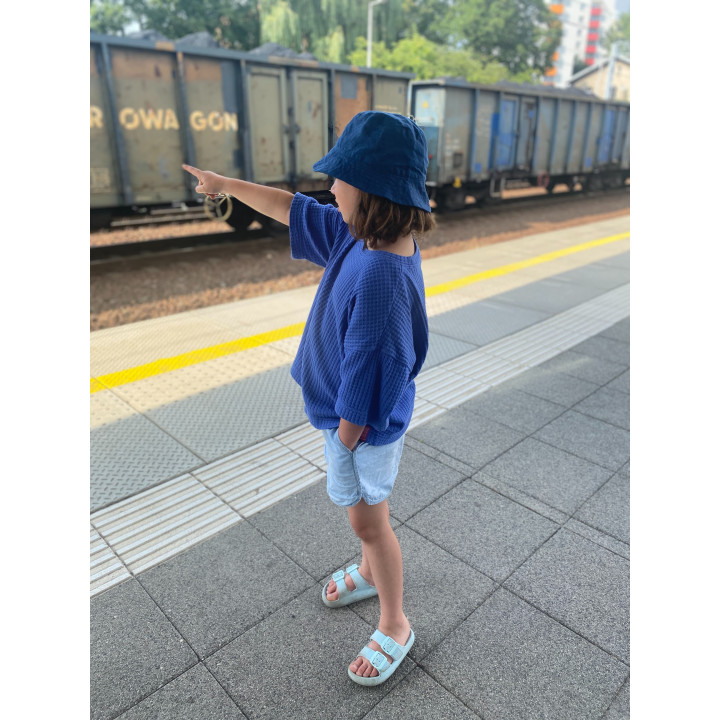 Lniany kapelusz bucket hat
