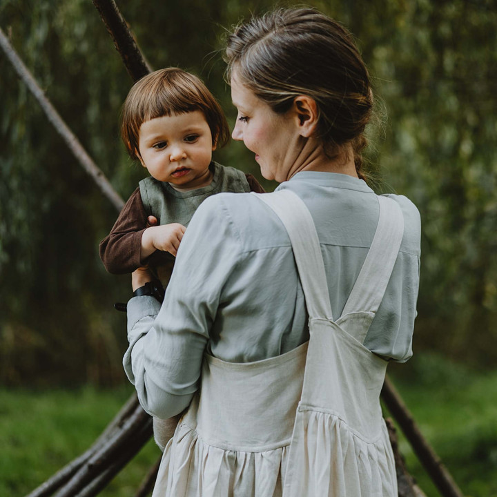 Fartuch sukienka Mia - naturalny len