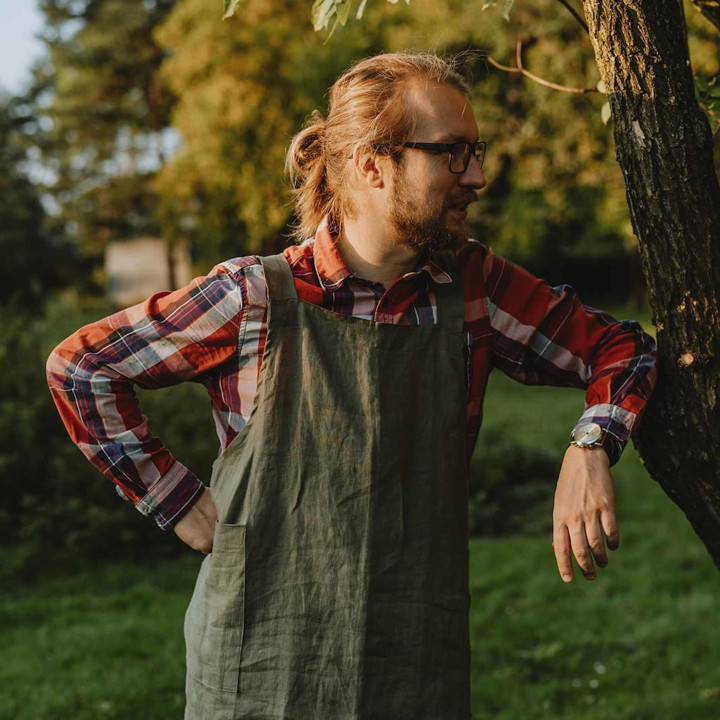 Fartuch Ronja (oliwkowy)