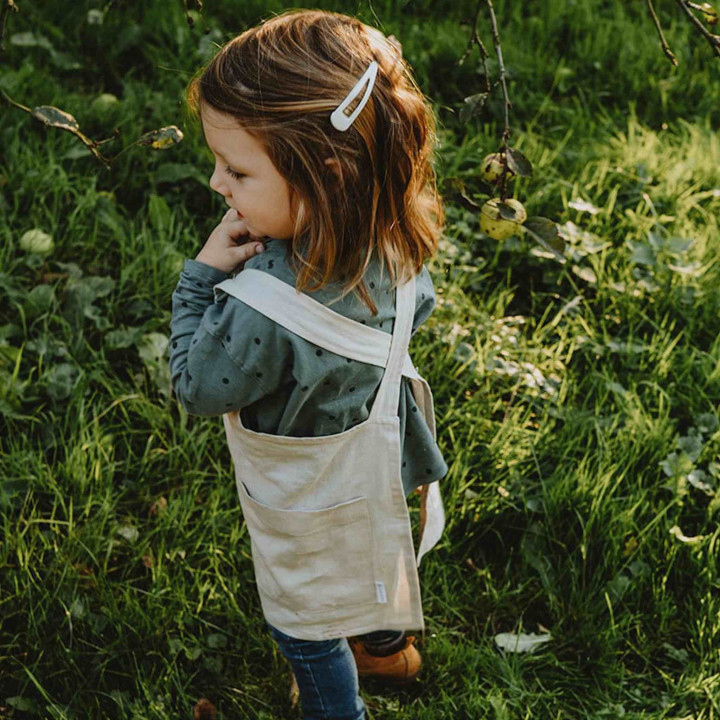 Fartuszek dziecięcy Lotta (naturalny) - na szelkach