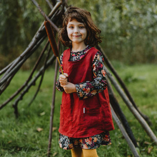 Fartuszek dziecięcy Kerstin (wiśniowy)