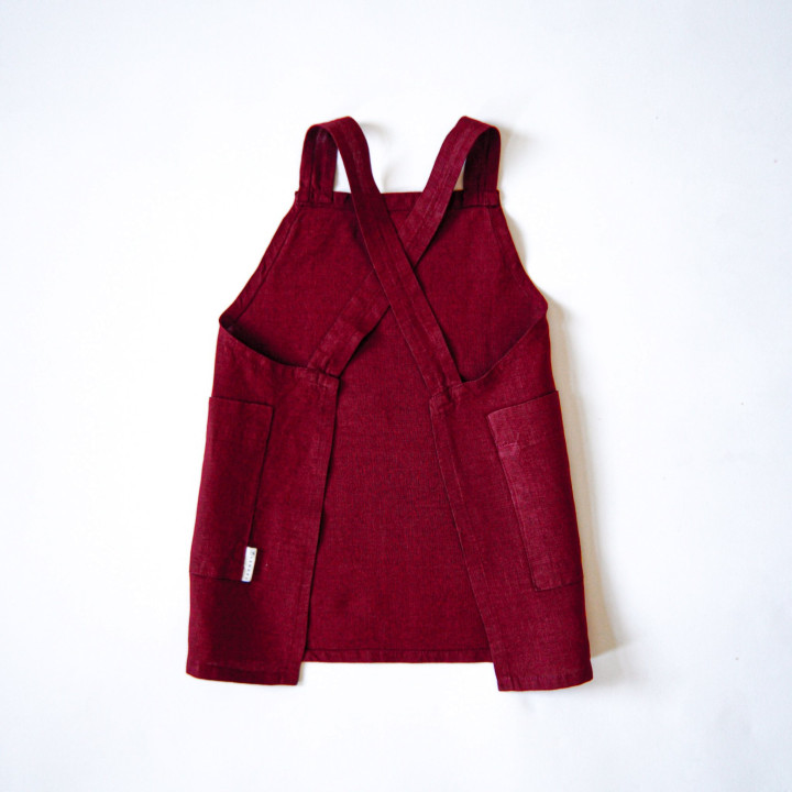 Fartuch dziecięcy Lotta (wiśniowy)