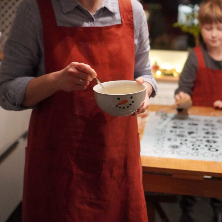 Fartuch Ronja (wiśniowy)