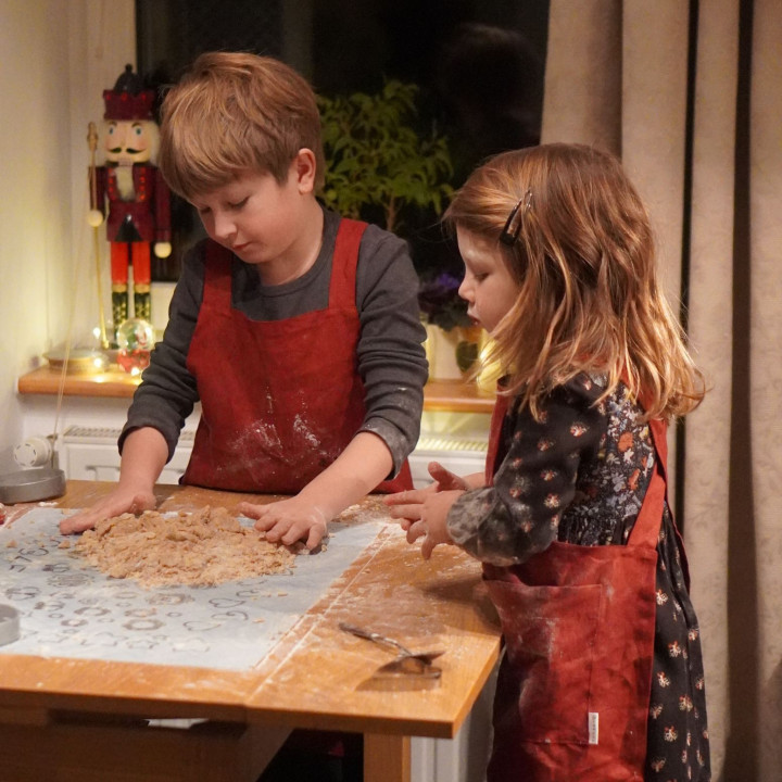 Fartuch dziecięcy Lotta (wiśniowy)