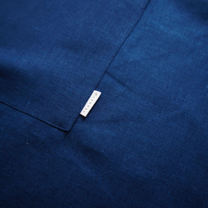 Forklæde til en tjener - Indigo farve